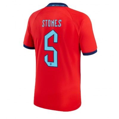 Fotballdrakt Herre England John Stones #5 Bortedrakt VM 2022 Kortermet